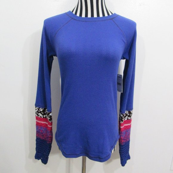 Free People in The Mix Cuff Top Super Nova Combo